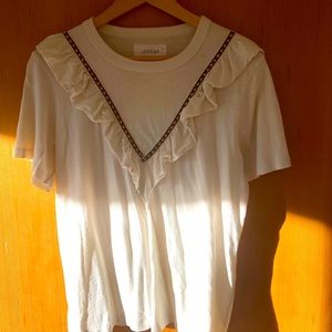 The Great Cream Ruffle T-Shirt, small 1